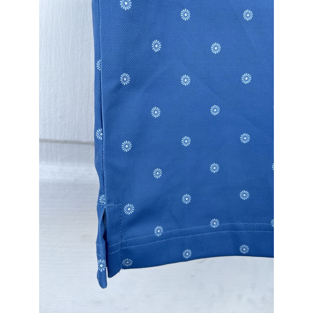 Goodfellow & Co Blue Polo Shirt Small Short Sleeve Patterned Golf Casual - Picture 8 of 13